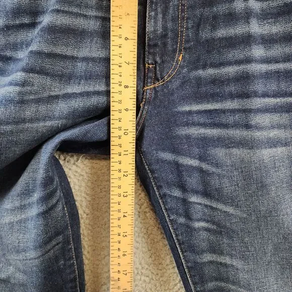 Joe's Jeans The Asher Slim Fit Jeans Mens 31 Navy Denim Faded Button Zip Closure - Picture 7 of 15